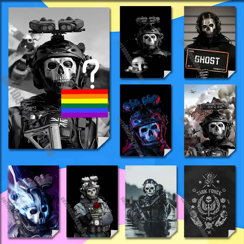 C-Call of Duty COD Chost Poster Wall Murals For Offices 50x70cm Self-adhesive Decoration Sticker Playbill Cover
C-Call of Duty COD Chost Poster Wall Murals For Offices 50x70cm Self-adhesive Decoration Sticker Playbill Cover