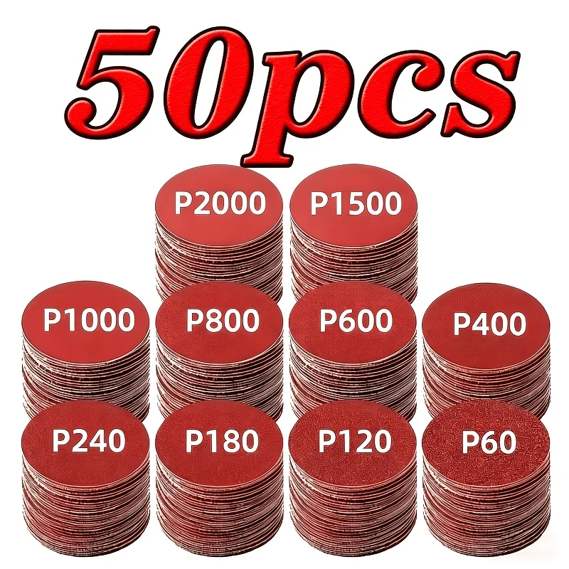 50/150Pcs 2 Inch Sanding Discs Set 60-2000 Grit Durable Polishing Kit for Wood Metal Car Furniture Handicraft Fine Polishing
50/150Pcs 2 Inch Sanding Discs Set 60-2000 Grit Durable Polishing Kit for Wood Metal Car Furniture Handicraft Fine Polishing
