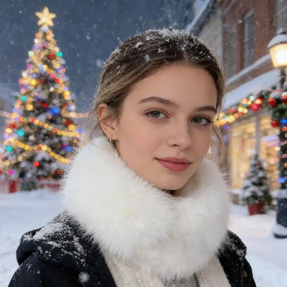 Поддельный шарф с пышным воротником и пуговицами, шейный шарф из искусственного меха, съемный плюшевый зимний теплый воротник, термошарф
Поддельный шарф с пышным воротником и пуговицами, шейный шарф из искусственного меха, съемный плюшевый зимний теплый воротник, термошарф