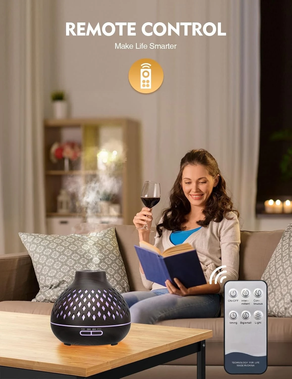 2026 New Upgrade Aroma Diffuser, 400ml, Essential Oil Diffuser With 7 LED Colours, Essential Oil Diffuser, Ultrasonic Humidifier
2026 New Upgrade Aroma Diffuser, 400ml, Essential Oil Diffuser With 7 LED Colours, Essential Oil Diffuser, Ultrasonic Humidifier