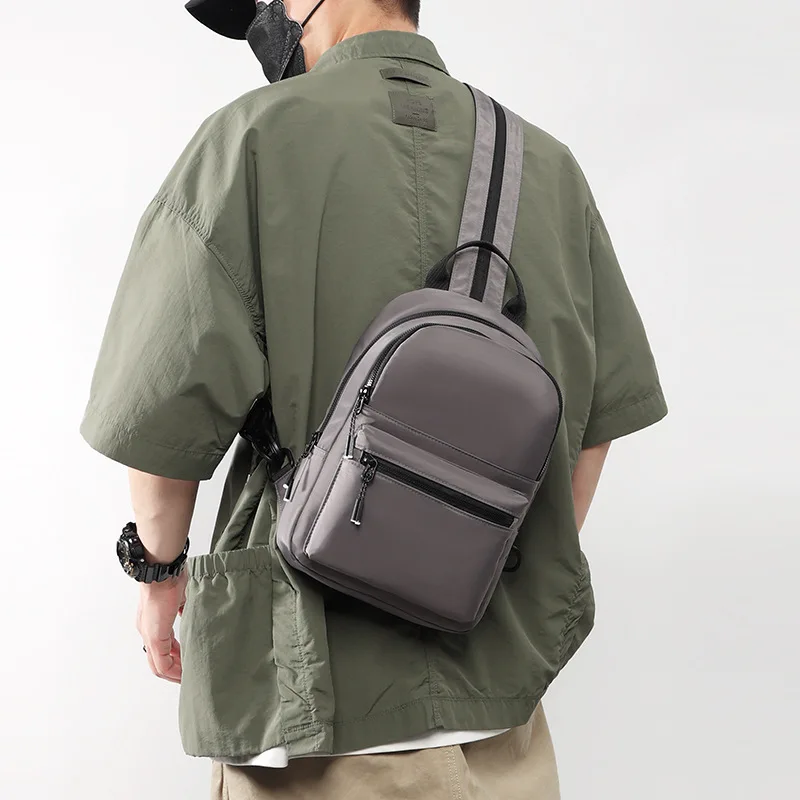 Men's Fashion Solid Color Oxford Mini Backpack Multi functional Chest Bag Crossbody bags mochilas de hombre backpack for man sac
Men's Fashion Solid Color Oxford Mini Backpack Multi functional Chest Bag Crossbody bags mochilas de hombre backpack for man sac
