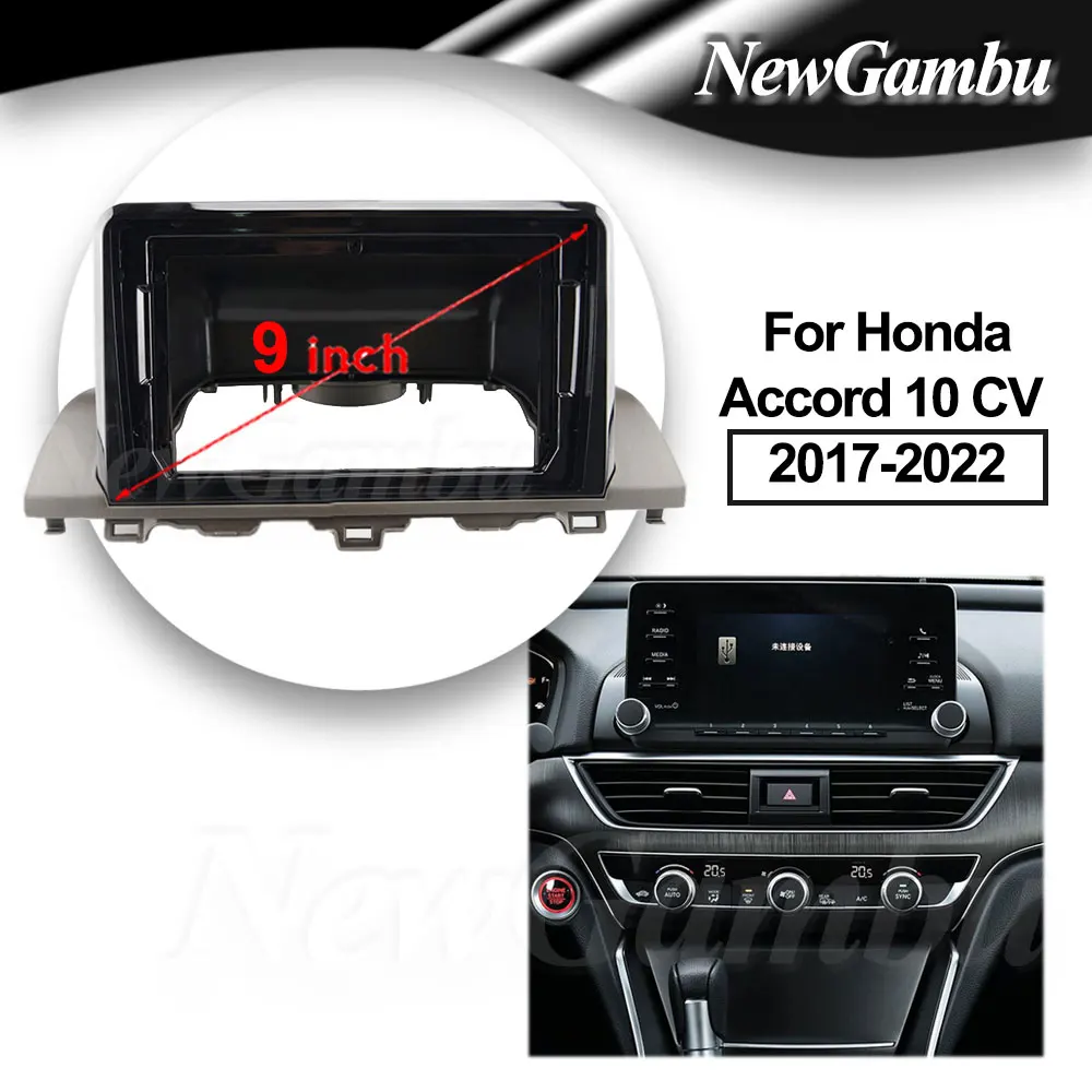 9 Inch Radio Fascia fit For Honda Accord 10 CV 2017-2022 Stereo DVD Player Install Surround Trim Panel Audio Frame Cover
9 Inch Radio Fascia fit For Honda Accord 10 CV 2017-2022 Stereo DVD Player Install Surround Trim Panel Audio Frame Cover