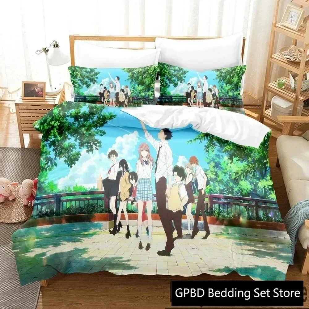 3D Print Anime A Silent Voice Bedding Set Boys Girls Twin Queen King Size Duvet Cover Pillowcase Bed boys Adult
3D Print Anime A Silent Voice Bedding Set Boys Girls Twin Queen King Size Duvet Cover Pillowcase Bed boys Adult