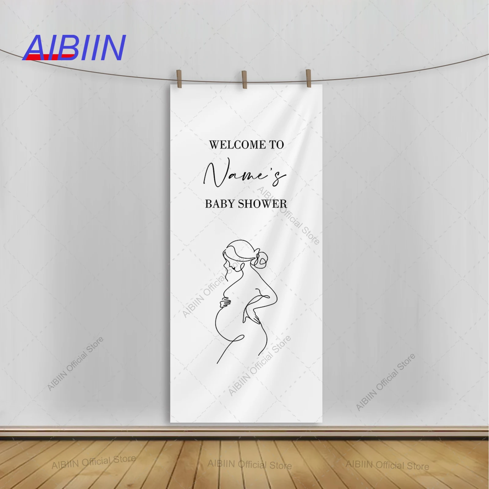 Custom Name Baby Shower Welcome Backdrop Pregnant Woman Silhouette Kids Welcome Sign Party Decor Maternity Portrait Background
Custom Name Baby Shower Welcome Backdrop Pregnant Woman Silhouette Kids Welcome Sign Party Decor Maternity Portrait Background