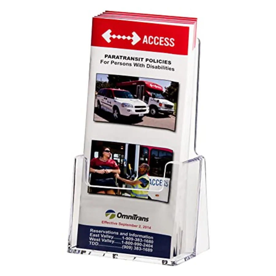 Acrylic Trifold Brochure Holder - Rack Card Display - Pamphlet Stand - LHF-S00
Acrylic Trifold Brochure Holder - Rack Card Display - Pamphlet Stand - LHF-S00