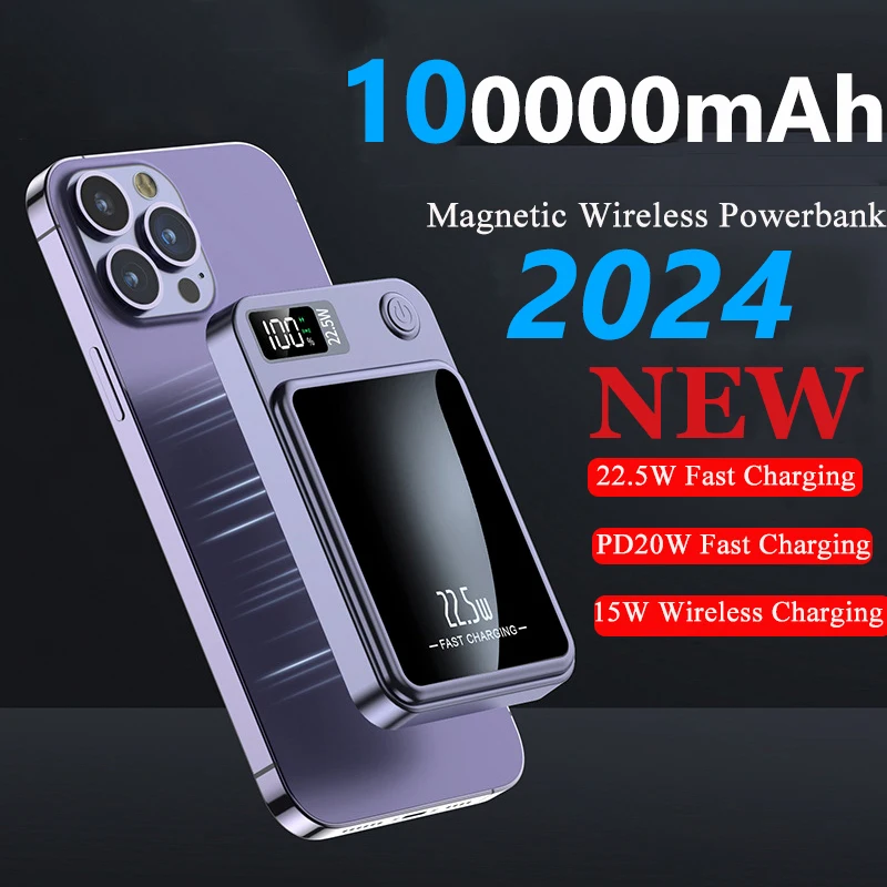 Магнитный беспроводной внешний аккумулятор Magsafe, 30000 мАч, для iPhone 14 Samsung, индукционное зарядное устройство, быстрая зарядка
Магнитный беспроводной внешний аккумулятор Magsafe, 30000 мАч, для iPhone 14 Samsung, индукционное зарядное устройство, быстрая зарядка