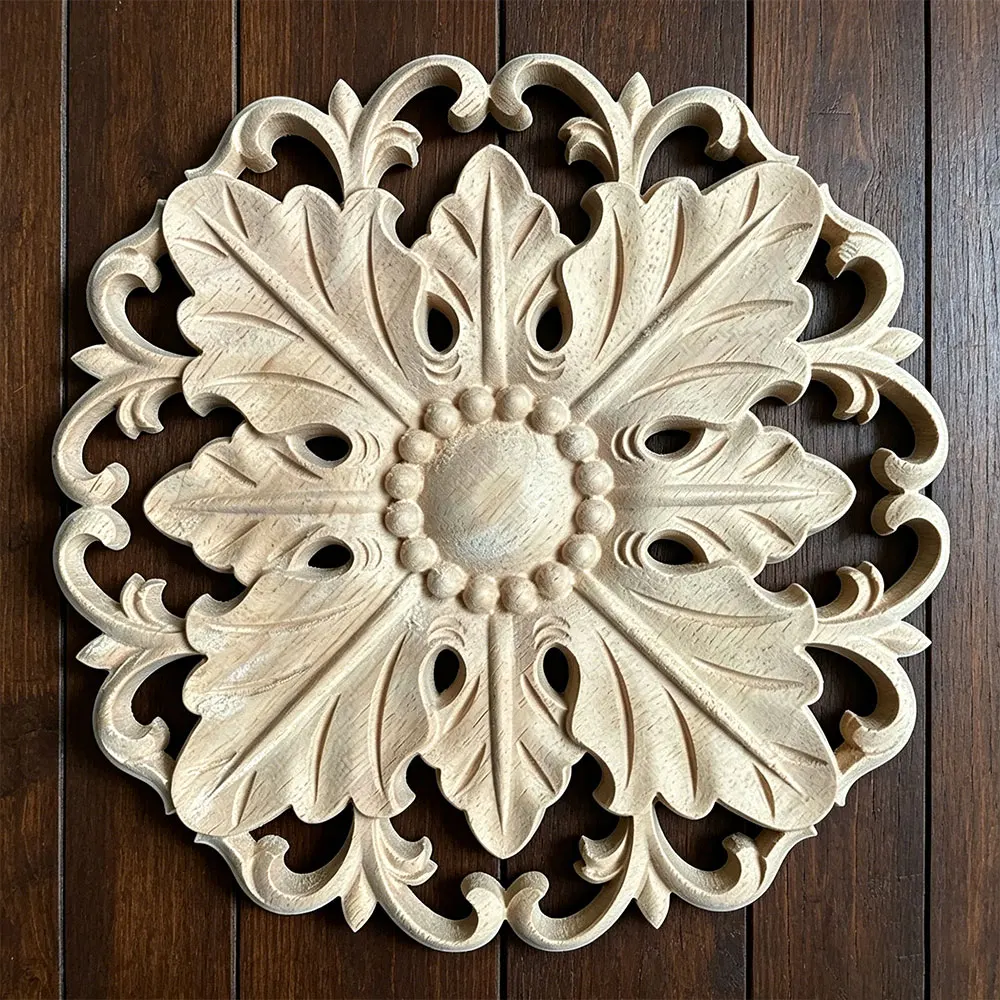 18-23cm DIY Round Woodcarving Decal Home Decorative Wood Appliques Carved Applique Window Door Decor Wooden Figurines Crafts
18-23cm DIY Round Woodcarving Decal Home Decorative Wood Appliques Carved Applique Window Door Decor Wooden Figurines Crafts