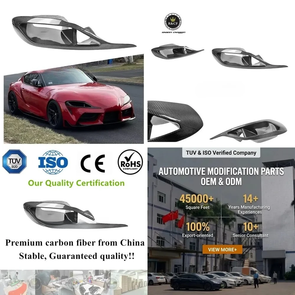 EVT Style Carbon Fiber Headlight Intake Lamp Delete Duct Inlet for GR Supra MK5 A90
EVT Style Carbon Fiber Headlight Intake Lamp Delete Duct Inlet for GR Supra MK5 A90