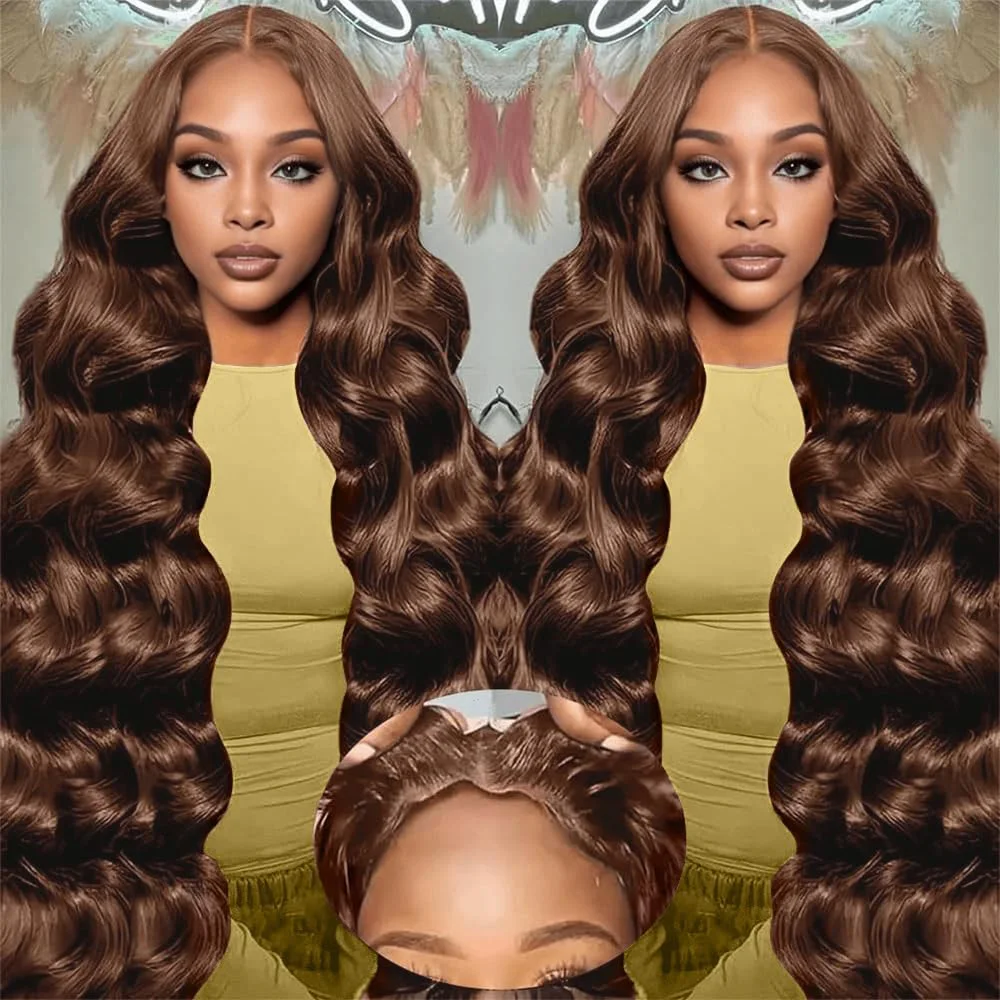 220 Density Chocolate Brown Body Wave 13x6 Lace Front Wig Brazilian 13x4 HD Transparent Lace Frontal Human Hair Wigs Pre Plucked
220 Density Chocolate Brown Body Wave 13x6 Lace Front Wig Brazilian 13x4 HD Transparent Lace Frontal Human Hair Wigs Pre Plucked
