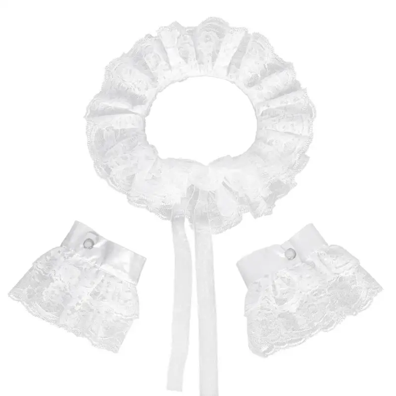 39BD Comfortable Medieval Collar Hand Cuff Sleeves Costume Accessory For Stage Show
39BD Comfortable Medieval Collar Hand Cuff Sleeves Costume Accessory For Stage Show