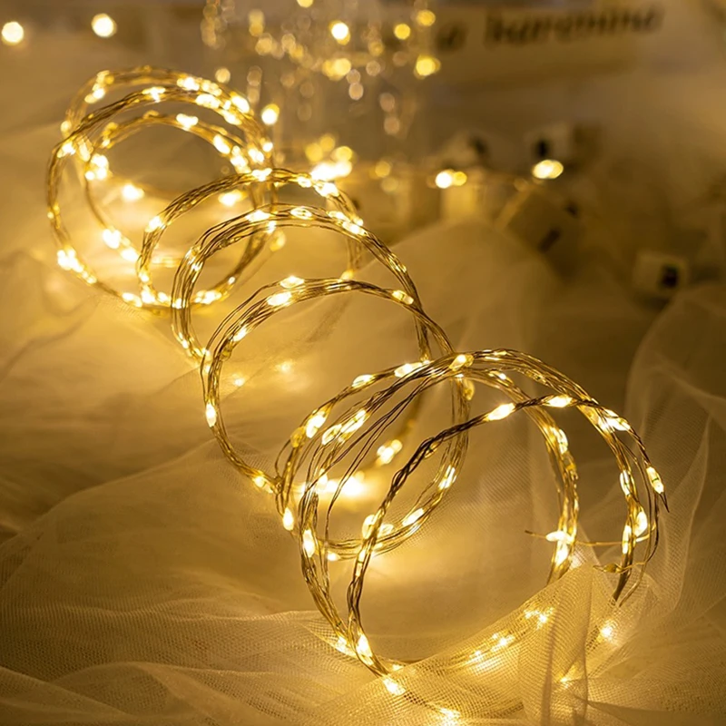 LED String Lights Battery Powered Colored Atmosphere Fairy Garlands Light For Outdoor Room Wedding Party Festival Decor
LED String Lights Battery Powered Colored Atmosphere Fairy Garlands Light For Outdoor Room Wedding Party Festival Decor