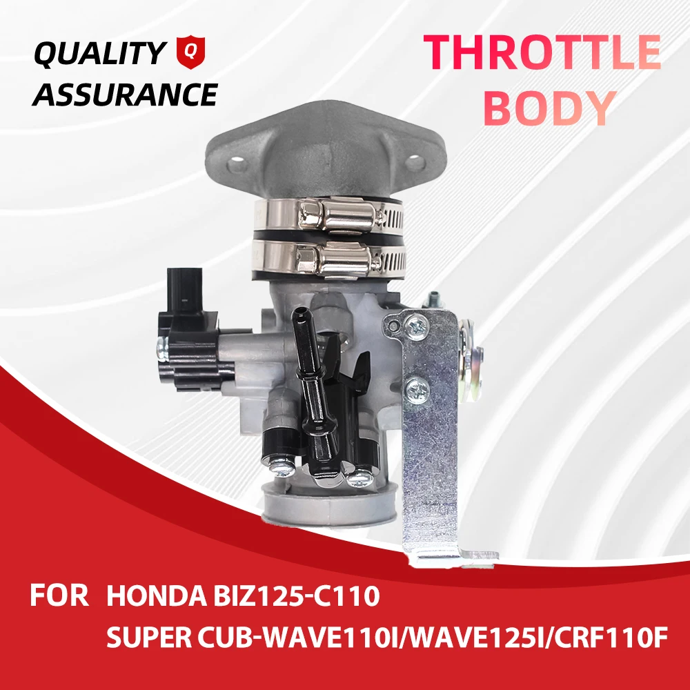 Throttle Body Manifold 28mm For Honda Biz125-C110 SUPER CUB-Wave110i/Wave125i/CRF110F PGM-FI-MSX125 SF/GROM125 SF-Z125 MONKEY
Throttle Body Manifold 28mm For Honda Biz125-C110 SUPER CUB-Wave110i/Wave125i/CRF110F PGM-FI-MSX125 SF/GROM125 SF-Z125 MONKEY
