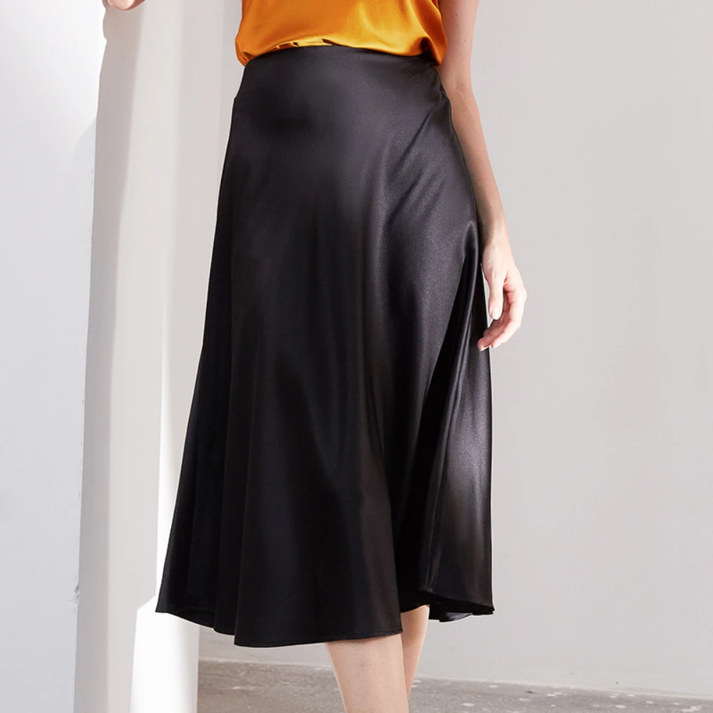 19 Momme Mulberry Silk Solid Color Midi Skirt for Summer Luxury Elegant Slim Fitting A-Line SkirtSlim Fit Silk Midi Skirt for Of
19 Momme Mulberry Silk Solid Color Midi Skirt for Summer Luxury Elegant Slim Fitting A-Line SkirtSlim Fit Silk Midi Skirt for Of