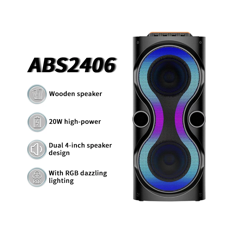 Portable 20W Party Speaker with 5.0 BT/USB/TF/AUX 4Inch Dual Drivers Compact 430mm for Mobile Gaming & Events
Portable 20W Party Speaker with 5.0 BT/USB/TF/AUX 4Inch Dual Drivers Compact 430mm for Mobile Gaming & Events