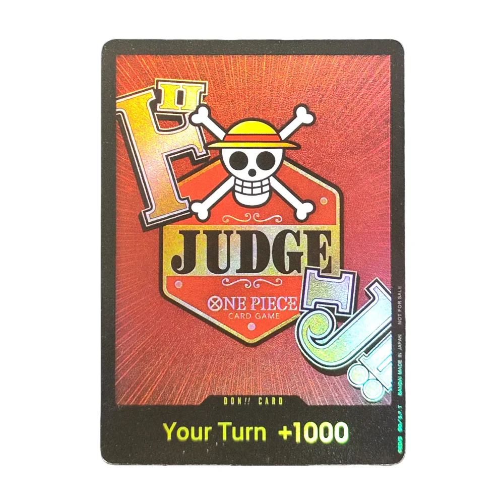 Коллекционная карта Proxy One Piece Card Don Card Official Judge Promotion для японской и английской версий TCG-игры
Коллекционная карта Proxy One Piece Card Don Card Official Judge Promotion для японской и английской версий TCG-игры
