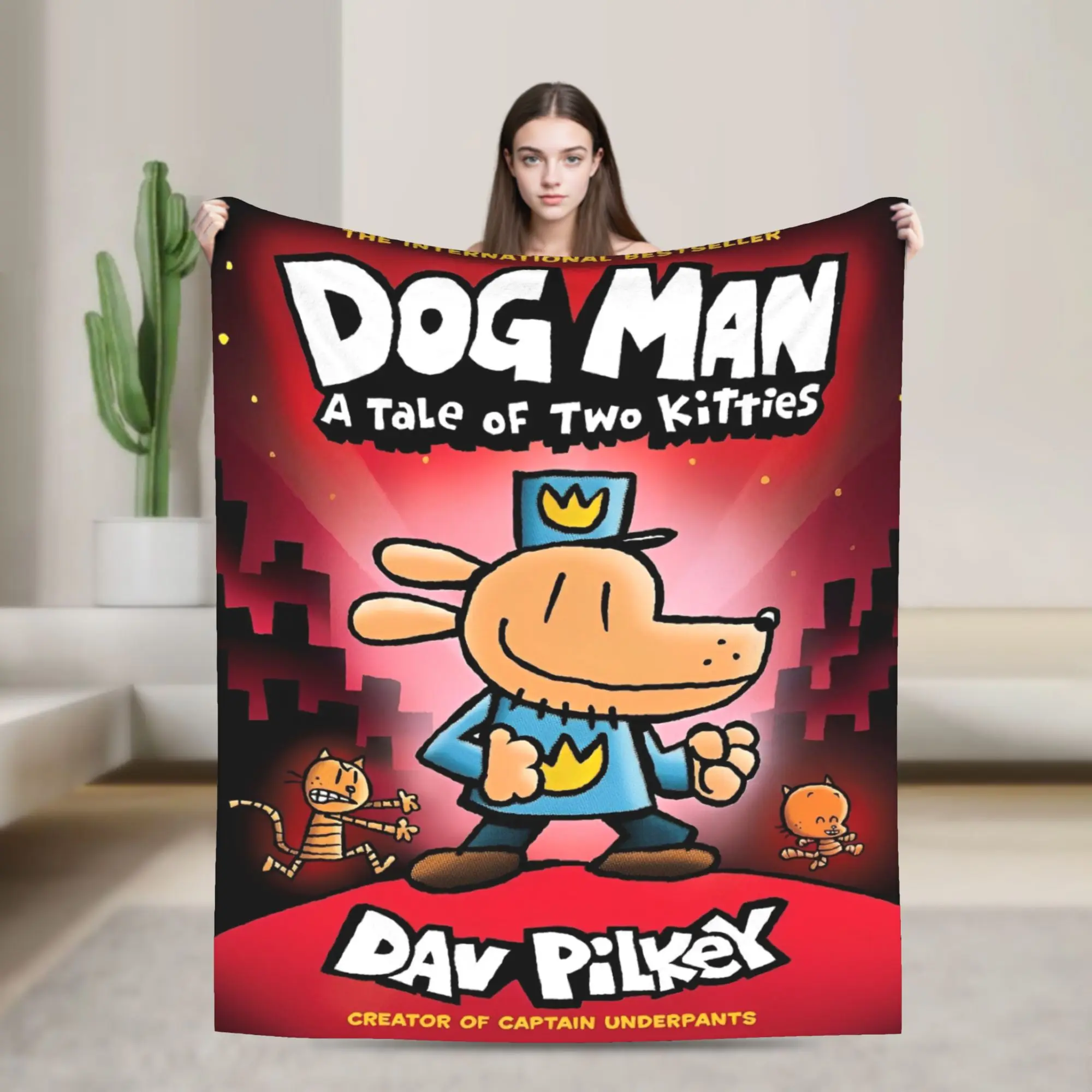 Dog Man Comic Throw Blanket for Couch Fuzzy Soft Plush Blanket 50x60 Inches Multi-size Bedspread for All Seasons
Dog Man Comic Throw Blanket for Couch Fuzzy Soft Plush Blanket 50x60 Inches Multi-size Bedspread for All Seasons