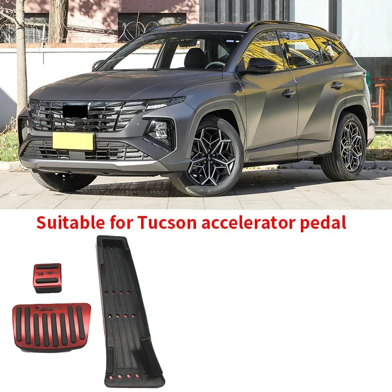 For Hyundai Tucson accelerator pedals, Hyundai 15 Tucson non perforated brake pedals, Tucson interior modification pedals 
For Hyundai Tucson accelerator pedals, Hyundai 15 Tucson non perforated brake pedals, Tucson interior modification pedals