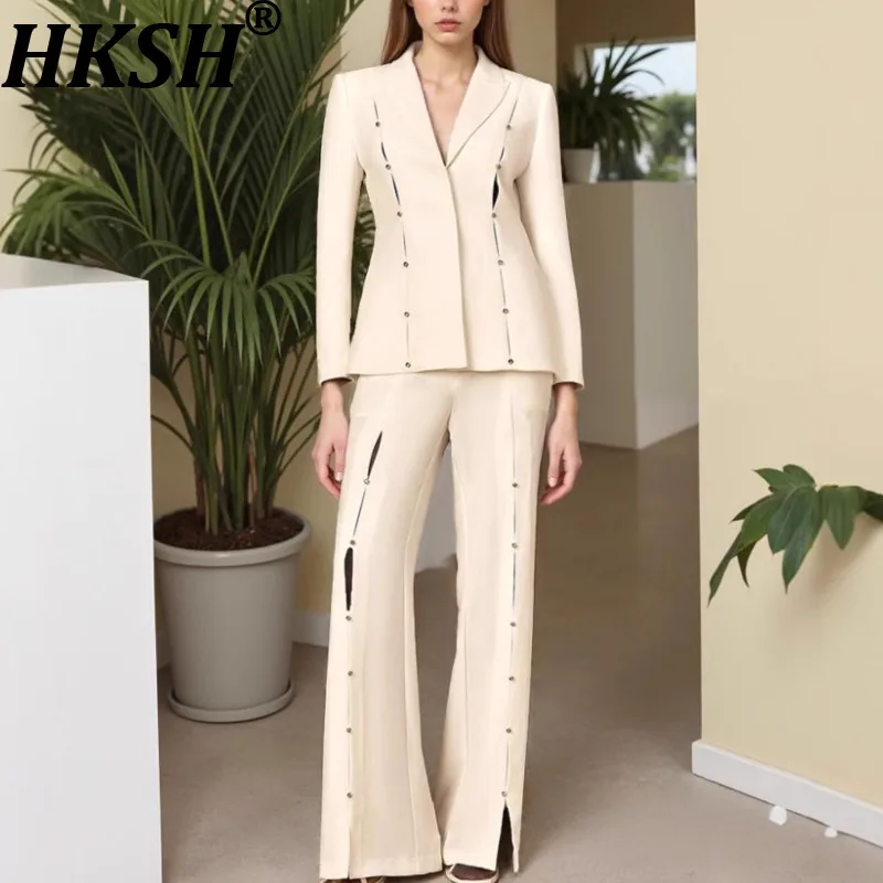 HKSH Весенне-Осенний новый женский комплект из двух предметов, приталенный блейзер с бриллиантами, широкий костюм, брюки, офисный женский элитный HK14477
HKSH Весенне-Осенний новый женский комплект из двух предметов, приталенный блейзер с бриллиантами, широкий костюм, брюки, офисный женский элитный HK14477