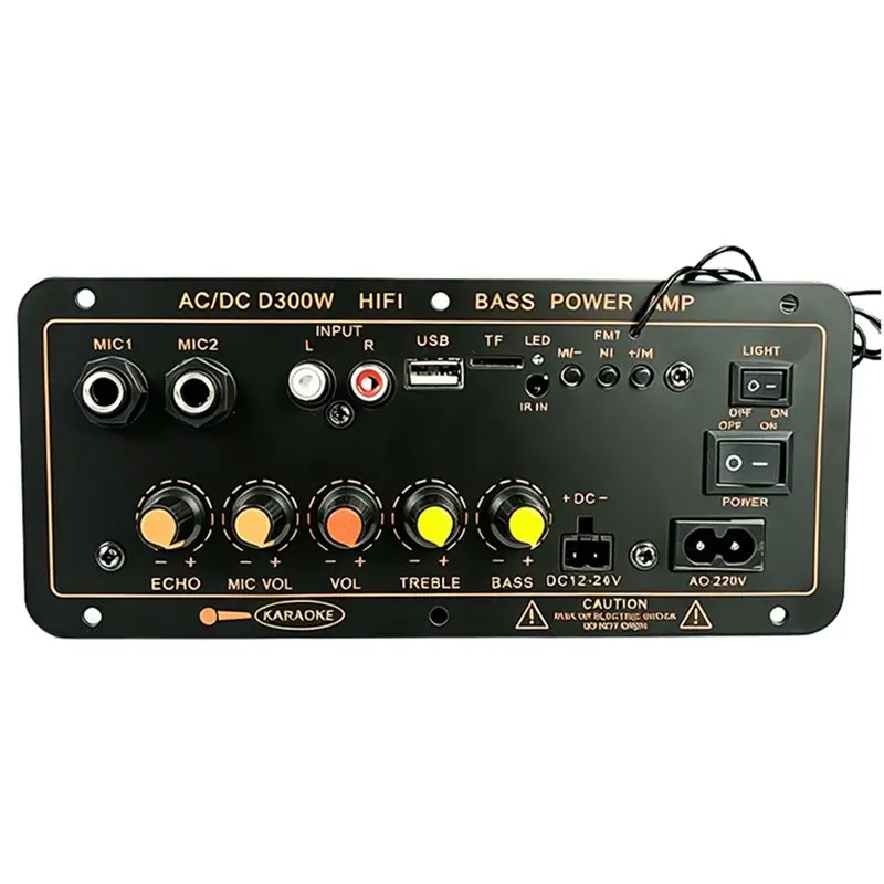 FULL-Digital Car Bluetooth Audio Amplifier Board Support Dual Microphone AC 220V DC 12-24V Power Amplifier Board EU Plug
FULL-Digital Car Bluetooth Audio Amplifier Board Support Dual Microphone AC 220V DC 12-24V Power Amplifier Board EU Plug