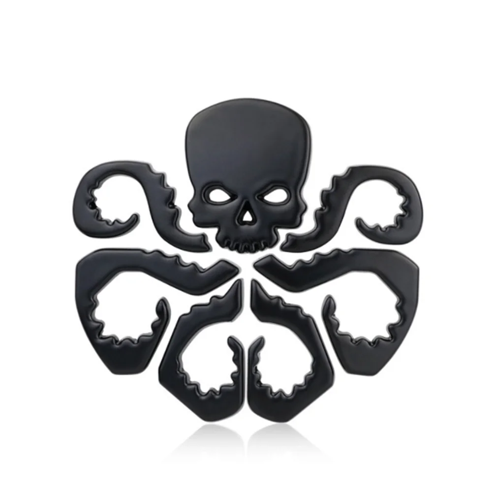 1pc Black Skull Octopus Hydra Emblem Car Motorcycle Body Fender Badge for Universal car sticker accessories decoration decal
1pc Black Skull Octopus Hydra Emblem Car Motorcycle Body Fender Badge for Universal car sticker accessories decoration decal