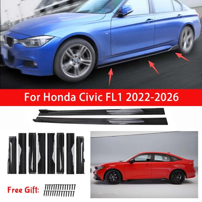 For Honda Civic FL1 2022-2026 Side Skirt Extension Splitter Lip Racing Modified Side Spoiler
For Honda Civic FL1 2022-2026 Side Skirt Extension Splitter Lip Racing Modified Side Spoiler