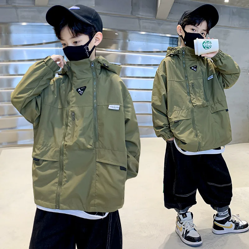 Children's Breathable and Comfortable Boys' Coat Spring and Autumn New Cool and Handsome Windproof Waterproof Coat for Boys
Children's Breathable and Comfortable Boys' Coat Spring and Autumn New Cool and Handsome Windproof Waterproof Coat for Boys
