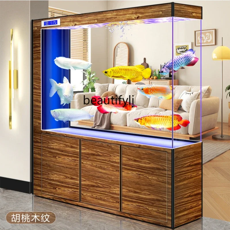 Square Cylinder Glass Living Room Floor Screen Partition Small and Medium Fish Tank Automatic Water Circulation Aquarium
Square Cylinder Glass Living Room Floor Screen Partition Small and Medium Fish Tank Automatic Water Circulation Aquarium