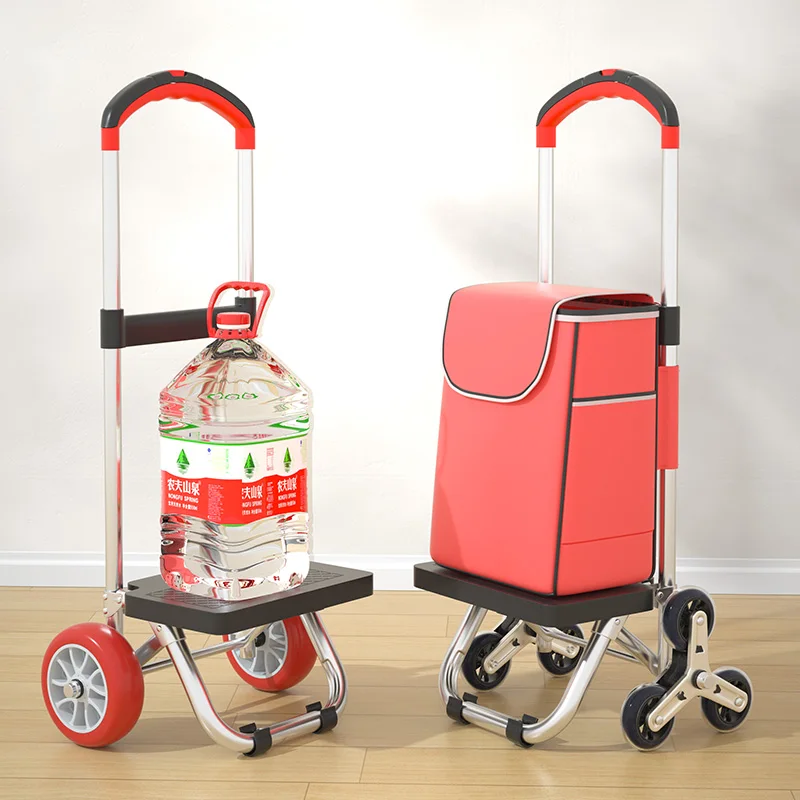 Portable shopping cart Stainless steel household folding small pull cart Light luggage cart
Portable shopping cart Stainless steel household folding small pull cart Light luggage cart
