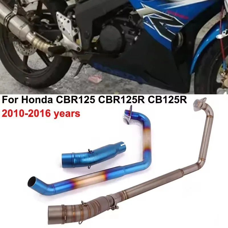 Slip On For Honda CBR125 CBR125R CB125R CBR 125 2010 - 2016 Motorcycle Exhaust Front Mid Link Pipe Moto Escape Systems Muffler
Slip On For Honda CBR125 CBR125R CB125R CBR 125 2010 - 2016 Motorcycle Exhaust Front Mid Link Pipe Moto Escape Systems Muffler