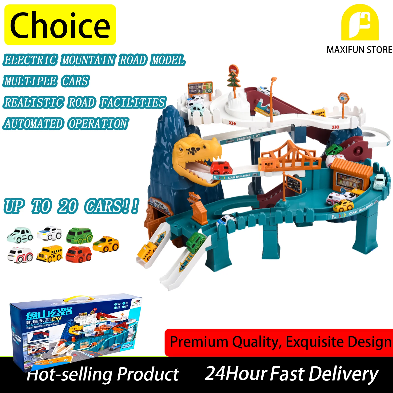 Большой масштабный электрический игрушечный автомобиль с эпическими горными дорогами, интерактивная имитационная модель, гоночный набор, крутой подарок для мальчиков
Большой масштабный электрический игрушечный автомобиль с эпическими горными дорогами, интерактивная имитационная модель, гоночный набор, крутой подарок для мальчиков