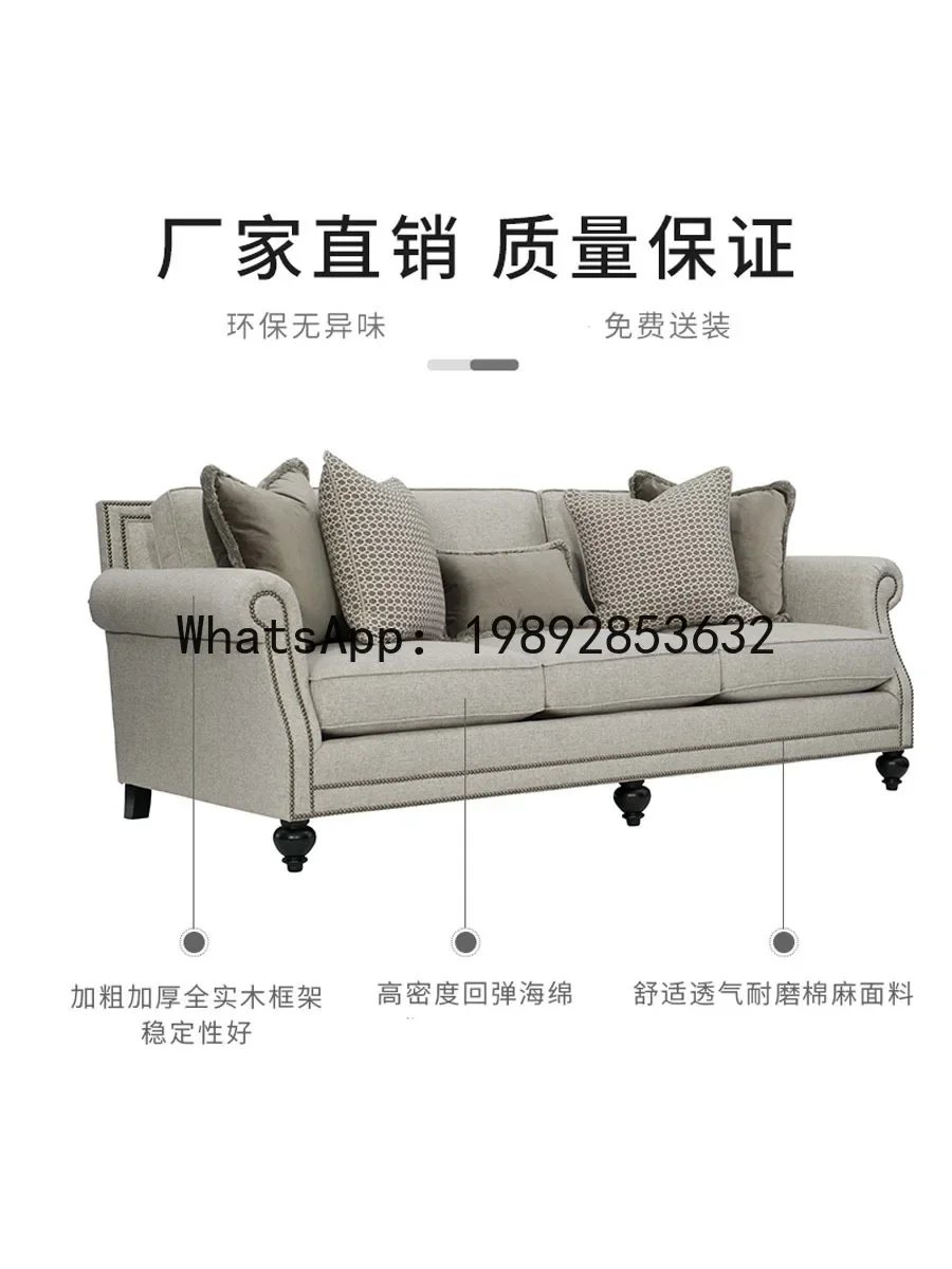 4-10 american country fabric sofa three-slot combination living room coffee table frenchcasual cotton and linen sofa
4-10 american country fabric sofa three-slot combination living room coffee table frenchcasual cotton and linen sofa