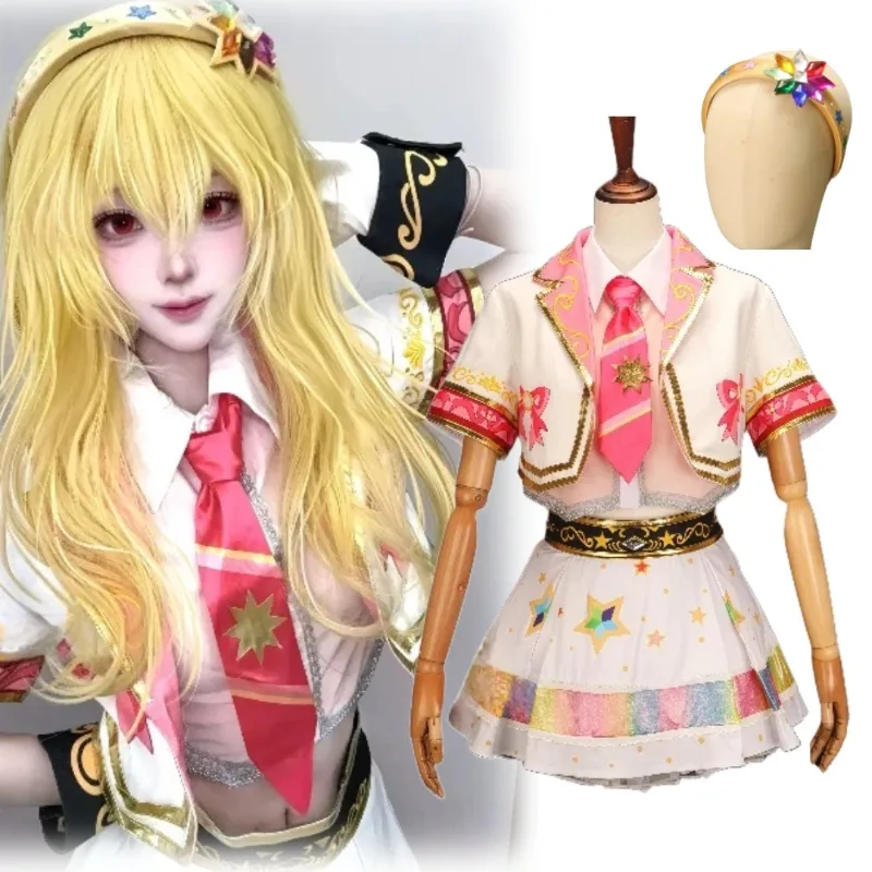 Anime Hoshimiya Ichigo Cosplay Costume Singing Suit Coat Shirt Skirt Headwear Set Stage Halloween Party Outfits for Women
Anime Hoshimiya Ichigo Cosplay Costume Singing Suit Coat Shirt Skirt Headwear Set Stage Halloween Party Outfits for Women