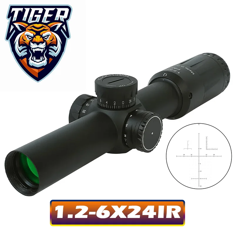 1.2-6X24 IR HK BrownTactical Optic Sight Riflescope Aluminum Sniper Airsoft Air Guns With Mounts For Hunting Red Dot
1.2-6X24 IR HK BrownTactical Optic Sight Riflescope Aluminum Sniper Airsoft Air Guns With Mounts For Hunting Red Dot