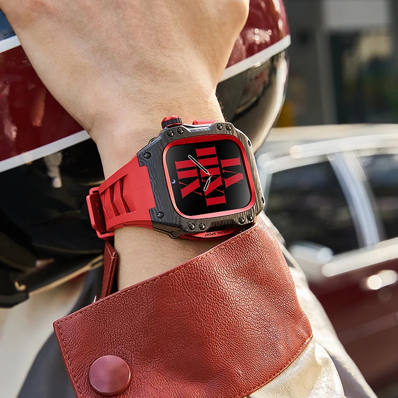 SVJ Luxury Limited Edition ApplewatchS78 Модифицированный защитный чехол с имитацией углеродного волокна Встроенный водонепроницаемый ремешок
SVJ Luxury Limited Edition ApplewatchS78 Модифицированный защитный чехол с имитацией углеродного волокна Встроенный водонепроницаемый ремешок