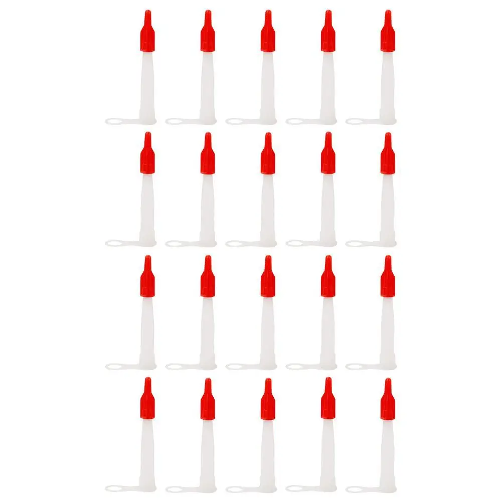 20pcs Silicone Tubes Nozzles Cap Replacement Tips Caulk With Red Nozzles Cartridge Spare Silicone Sealant Home Construction Tool
20pcs Silicone Tubes Nozzles Cap Replacement Tips Caulk With Red Nozzles Cartridge Spare Silicone Sealant Home Construction Tool