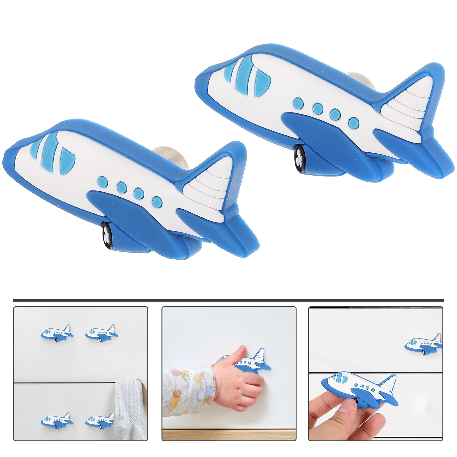 2pcs Airplane Shaped Cabinet Door Drawer Pulls Plastic Furniture Knobs Non Slip Kids Room Decorative Dresser for Children
2pcs Airplane Shaped Cabinet Door Drawer Pulls Plastic Furniture Knobs Non Slip Kids Room Decorative Dresser for Children