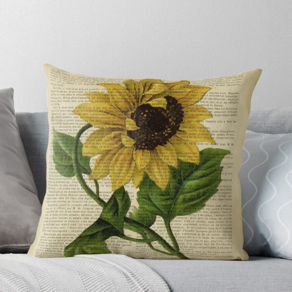 Botanical print, on old book page - flowers- Sunflower Throw Pillow Christmas Cushion For Home Cushions For Sofa pillow
Botanical print, on old book page - flowers- Sunflower Throw Pillow Christmas Cushion For Home Cushions For Sofa pillow