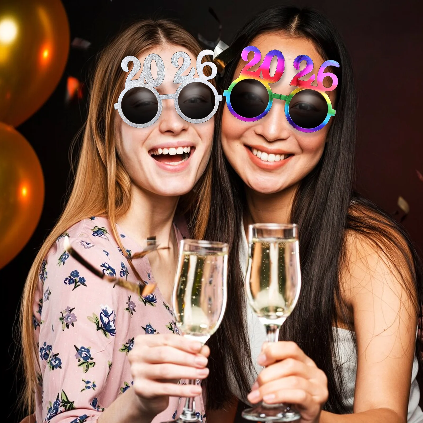 4Pcs Happy New Year Glasses 2026 - Unique Design Party Photo Booth Props for Graduation Holiday Events Festive Celebration
4Pcs Happy New Year Glasses 2026 - Unique Design Party Photo Booth Props for Graduation Holiday Events Festive Celebration