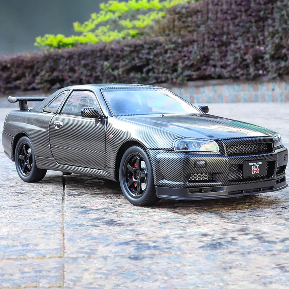 1:24 Scale GTR-R34 SKYLINE Sports Car Model Toy Diecast Metal Pull Back Doors Opened Miniature Models Music Light Gifts for Kids
1:24 Scale GTR-R34 SKYLINE Sports Car Model Toy Diecast Metal Pull Back Doors Opened Miniature Models Music Light Gifts for Kids