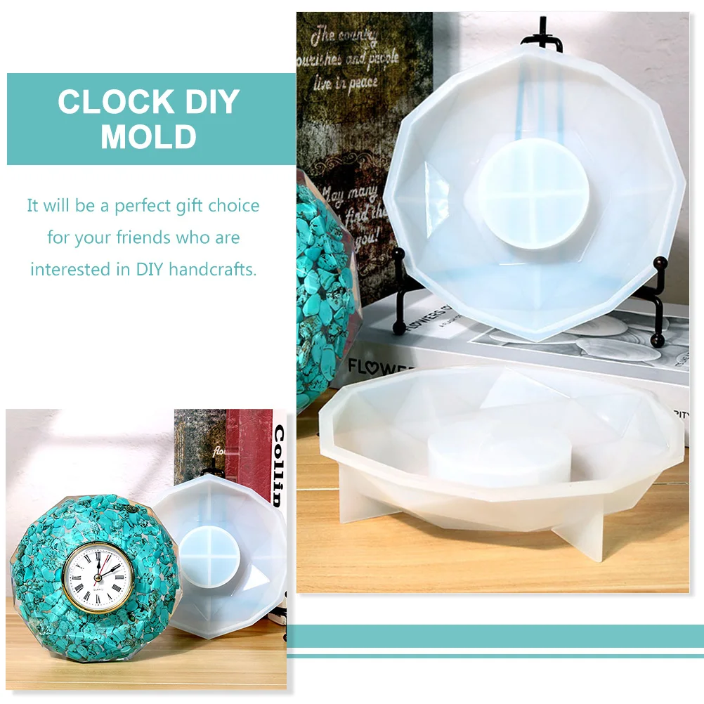 Polygonal Clock Mold Silicone Molds for Epoxy Resin Leopard Print Moulds Wall Silica Gel DIY
Polygonal Clock Mold Silicone Molds for Epoxy Resin Leopard Print Moulds Wall Silica Gel DIY