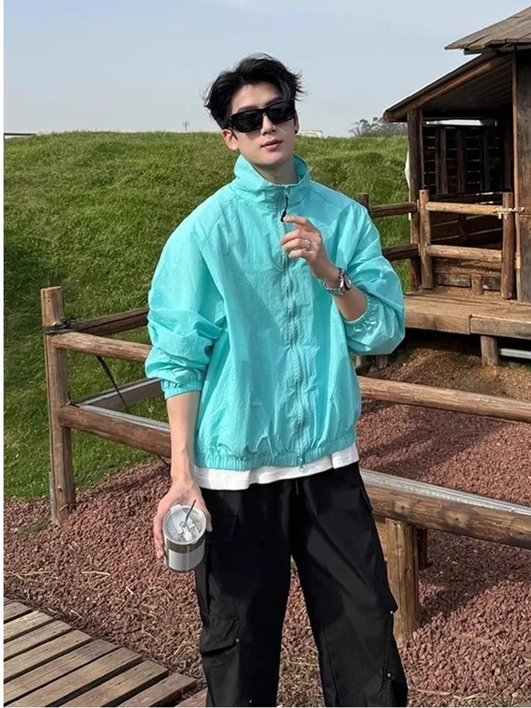Retro American Sports Qui Dry Outerwear Men's Lightweight Stand Collar Jaet Summer Climbing Fce Polyester Breathable
Retro American Sports Qui Dry Outerwear Men's Lightweight Stand Collar Jaet Summer Climbing Fce Polyester Breathable