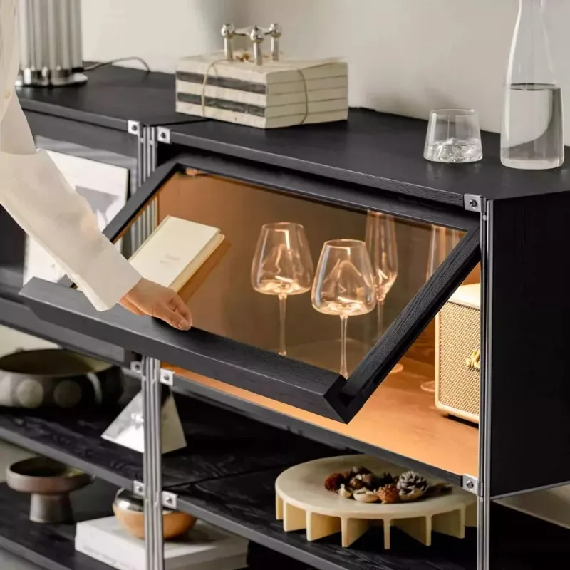 Black Display Cabinet Solid Wood Flap Locker Modern Simple Storage Side Bauhaus Shelf
Black Display Cabinet Solid Wood Flap Locker Modern Simple Storage Side Bauhaus Shelf