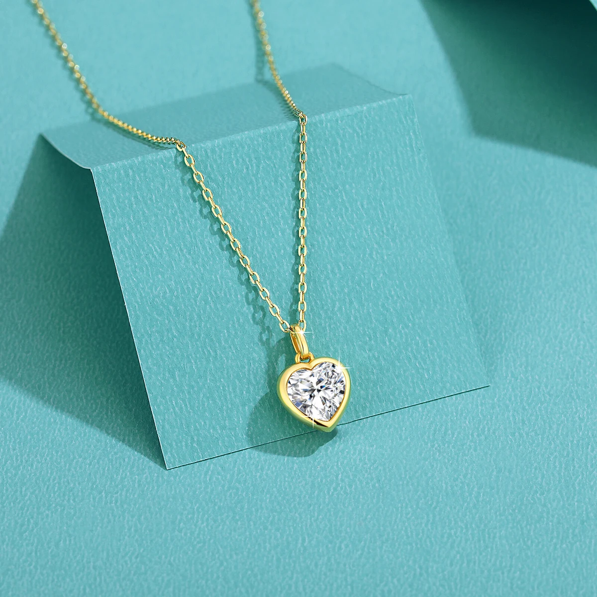 Настоящее 14-каратное золото, ожерелье с подвеской из муассанита в форме сердца, женские ювелирные изделия для свадебной вечеринки, бриллиантовые цепочки на шею, ювелирные изделия
Настоящее 14-каратное золото, ожерелье с подвеской из муассанита в форме сердца, женские ювелирные изделия для свадебной вечеринки, бриллиантовые цепочки на шею, ювелирные изделия