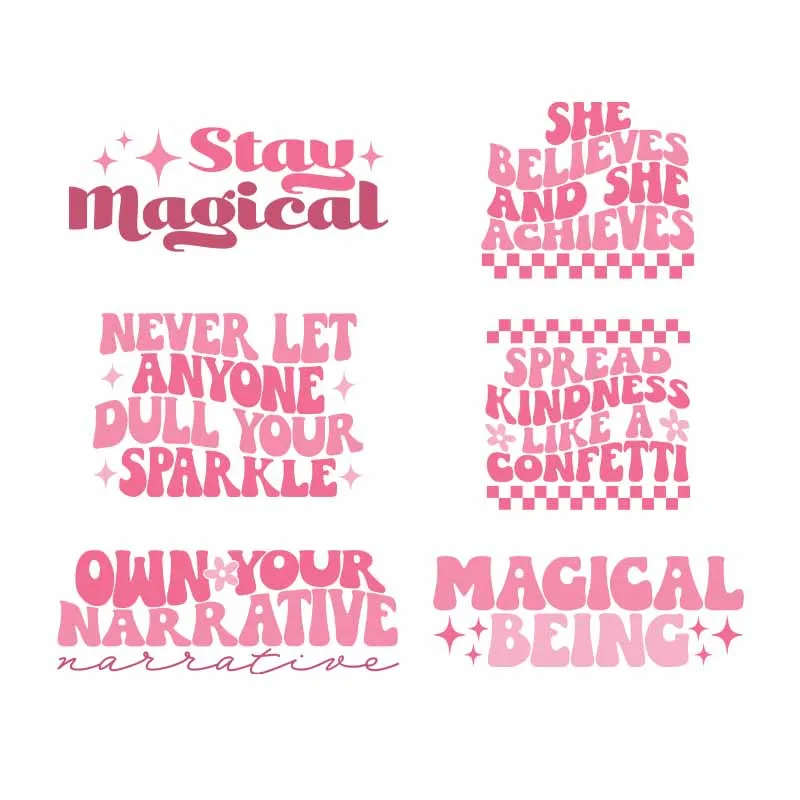 Fashion Pink Letter Heat DTF Transfer Sticker Clothing Hooding Magical Fashion Girl Iron Patch Thermals Print Appilqued
Fashion Pink Letter Heat DTF Transfer Sticker Clothing Hooding Magical Fashion Girl Iron Patch Thermals Print Appilqued