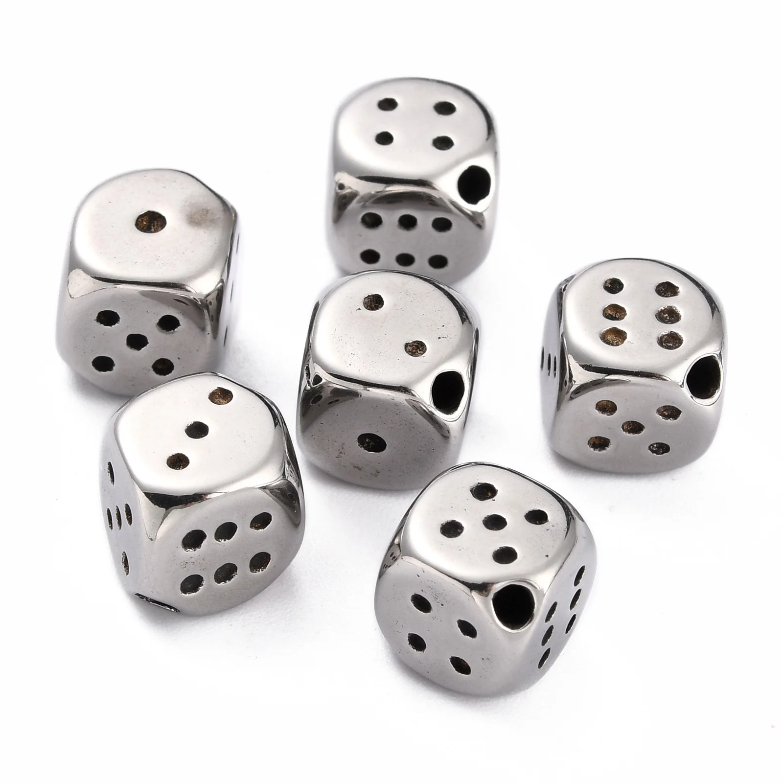10Pcs Dice Stainless Steel Beads Loose Spacer For Charms Necklace Bracelets Jewelry Making Accessories 10x10x10mm
10Pcs Dice Stainless Steel Beads Loose Spacer For Charms Necklace Bracelets Jewelry Making Accessories 10x10x10mm