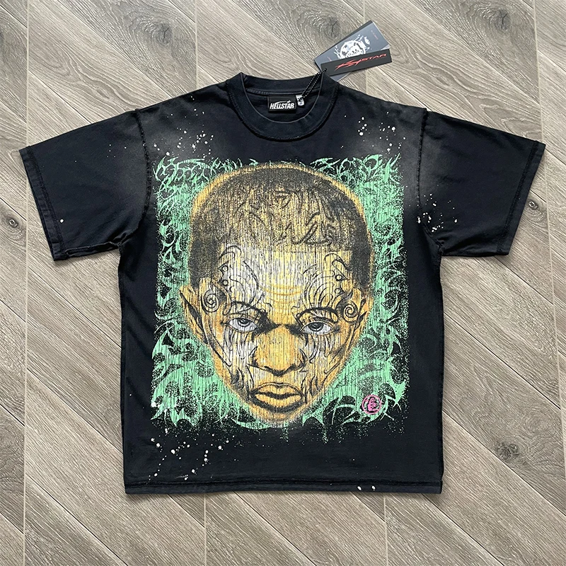 Футболка из чистого хлопка с портретным принтом, молодежная модная летняя повседневная футболка с круглым вырезом для мужчин
Футболка из чистого хлопка с портретным принтом, молодежная модная летняя повседневная футболка с круглым вырезом для мужчин
