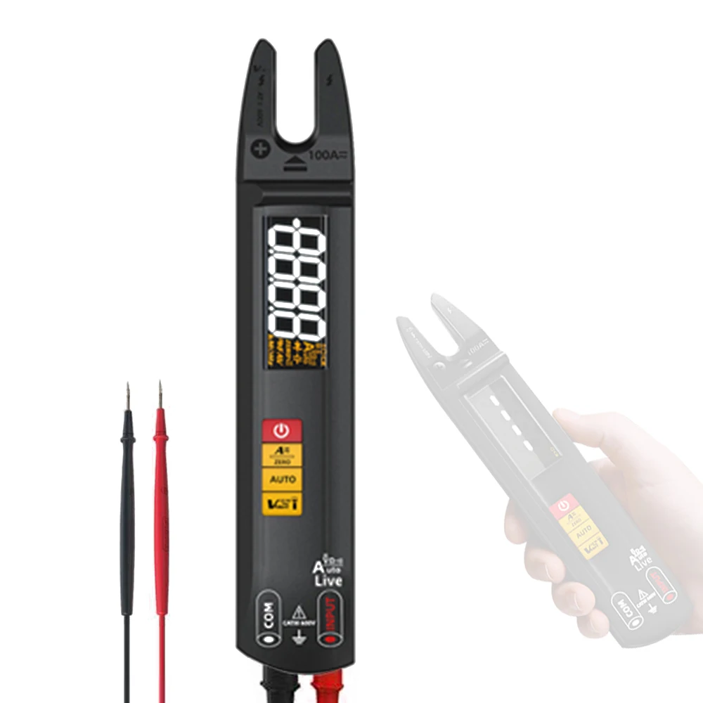 4000 Counts Digital Clamp Meter Multimeter Voltmeter Ammeter AC DCVoltage Current Meter NCV Tester Resistance Measurement Device
4000 Counts Digital Clamp Meter Multimeter Voltmeter Ammeter AC DCVoltage Current Meter NCV Tester Resistance Measurement Device