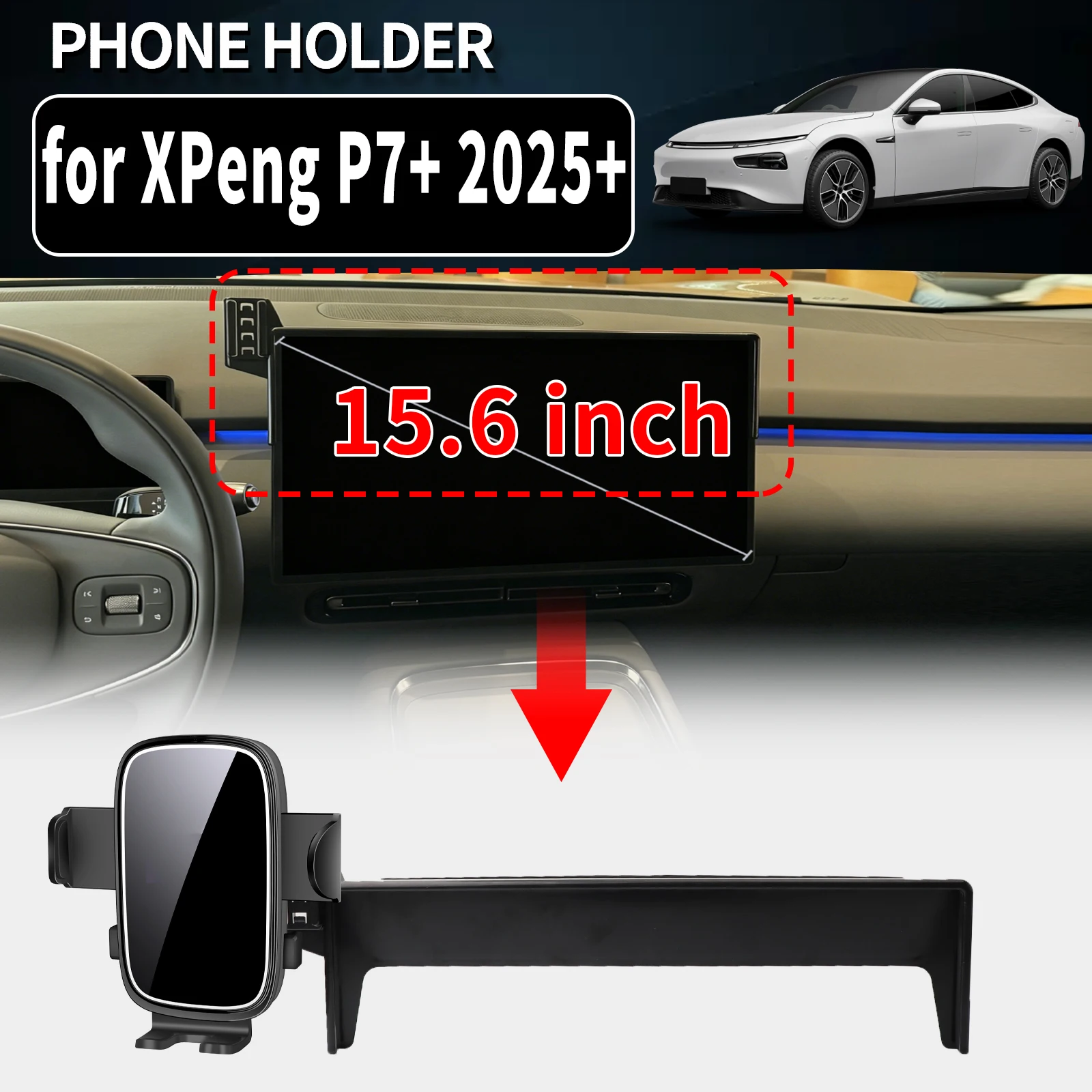 for XPeng P7+ 2025 2026 2027 Auto Phone Holder Mount GPS Navigation Bracket Stable Car Accessories
for XPeng P7+ 2025 2026 2027 Auto Phone Holder Mount GPS Navigation Bracket Stable Car Accessories