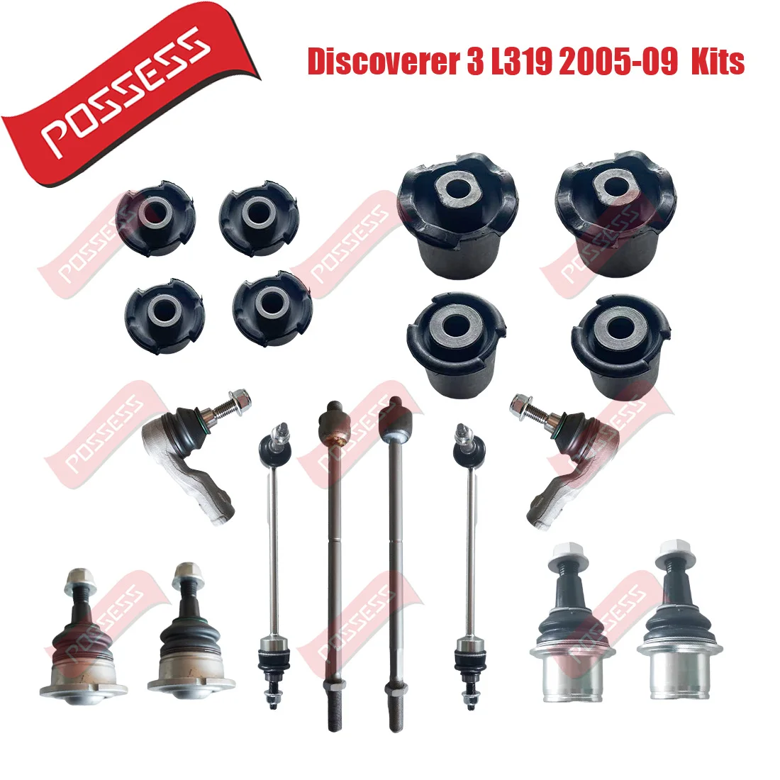 18 Pieces Front Suspension Control Arm Rubber Bushing Ball Joint Stabilizer Link Tie Rod Kits For Land Rover Discoverer 3 4 L319
18 Pieces Front Suspension Control Arm Rubber Bushing Ball Joint Stabilizer Link Tie Rod Kits For Land Rover Discoverer 3 4 L319