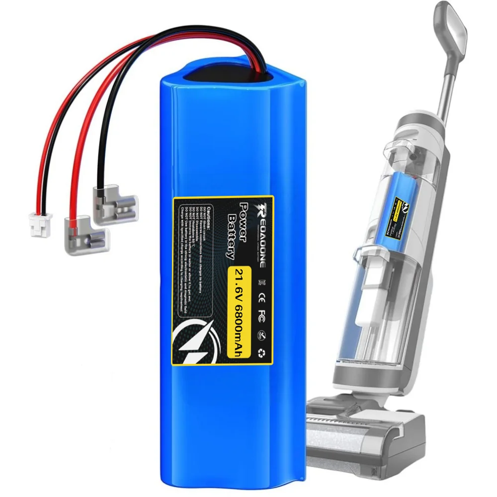 21.6V 6800mAh For Tineco FLOOR ONE 1.0 FW25M-01 FW25W-01 FW09010ECN HF10E-01 HF20E-01 S3-01 Vacuum Cleaner Battery
21.6V 6800mAh For Tineco FLOOR ONE 1.0 FW25M-01 FW25W-01 FW09010ECN HF10E-01 HF20E-01 S3-01 Vacuum Cleaner Battery